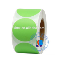 Colorful self adhesive circle sticker round thermal label color coding labels